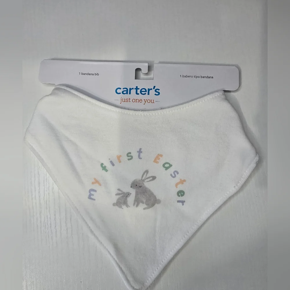 Carters Just One You My First Easter Bib New On Packaging